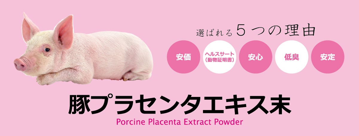 豚プラセンタエキス末 | 日本バイオコン株式会社